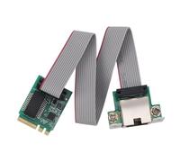 ASHATA M.2 2.5G Ethernet Network Card, 2.5G/1G/100M Single Port RJ45, M.2 A E to RTL8111H Gigabit Ethernet Card for Desktop PC