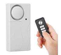 ASHATA Magnetic Door Window Alarm Sensor, MR-03R Wireless Remote Control Door Magnetic Alarm Door Window Open Password Anti-theft Alarm for Rental Apartments/Commercial Suites or Single Apartments.