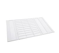 ASHATA Microscope Slide Tray, 30 Slots Foldable Cardboard Microscope Slide Storage, Holder with Numbered Slots for Easy Identification, Stackable Design for Laboratory Workspace
