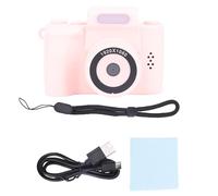 ASHATA Mini Keychain Camera, 1080P Retro Digital Camera, 48MP Tiny Portable Small Video Recorder Auto Focus Built in Filters, with 1.3 Inch HD Screen, for Travel Study (Pink)