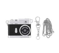 ASHATA Mini Keychain Camera, 720P HD 5MP Digital Tiny Camera, Retro Camcorder with 0.96in LCD Screen 32GB Card LED Fill Light, Portable for Travel Party Vlog (Black)