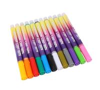 ASHATA Nail Art Pen Set, 12 Colors Nail Polish Pens for Beginners Quick Drying Long Lasting, Art Marker Coloring Drawing Pens with Fine Tip for Manicure DIY Design