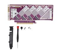 ASHATA NVMe PCIE 5.0 Adapter Card, PCIE 5.0 X16 to M.2 SSD Extension Card with 512Gbps High Speed, for Computer