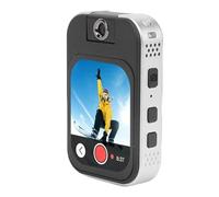 ASHATA On Camera with MP3 MP4 Music Player, 180° Rotating Lens HD 48MP Sports Camera with 2.02 Inch Touch Screen, 32GB Small Memory Card, Built in