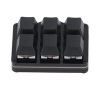 ASHATA One Handed Mechanical Keyboard, Support NKRO, Hotkeys, One Click Start, 6 Fully Programmable Keys Floating for Window Multifunctional USB Keypad