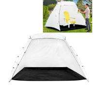 ASHATA Paint Booth Tent, Spray Paint Shelter Portable Paint Tent, 8.5 X 6 X 5.5ft Large Space with Mesh Screen Dust Proof for Furniture Painting Craft Projects