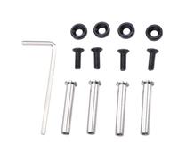 ASHATA PC Case Fan Screws for 25mm 30mm, PC Computer Case Cooling Fan Screws Color Anodizing Stainless Steel, with Washers (Black)