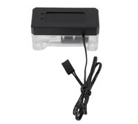 ASHATA PC Water Cooling Flow Meter, Temperature/Flow/Speed Indicator with Alarm for Desktop PC Water Cooler System, High Temperature Low RPM Electronic Water Cooling Flow Alarm