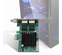 ASHATA PCI-E Network Card, 1X Gigabit Ethernet Server Computer Network Card,82575-S Gigabit Network Card,High Compatibility,Durable and Reliable