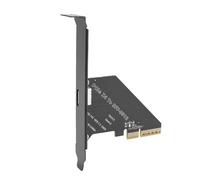 ASHATA PCIe 4.0 X4 to Oculink SFF 8612 Adapter, SFF 8611 External Graphics Card with Stable Structure 64 Gbps Compatible with Multiple Operating Systems for NVMe SSD GPU EGPU