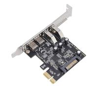 ASHATA PCIE USB 3.2 Card, PCIE to USB and Type C Expansion Card with 5Gbps High Speed, Serial ATA Interface Support X1 X4 X8 X16 Stable Power Delivery for Desktop PC