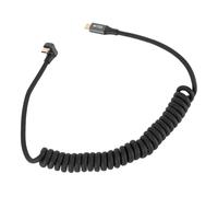 ASHATA PD100W Fast Charging USB C to USB C Cable for 8K 60Hz Sound Video, Stretchable Spring Spiral Cable for Thunderbolt 3, Tablet, Laptop, Mobile Phone (Male to Male U Shaped)