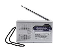 ASHATA Personal Radio, Portable Radio Multi-function Mini Pocket AM/FM BC-R119 Radio Speaker Receiver Telescopic Antennam,Radio with Built-in speaker.