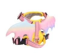ASHATA Pet Adjustable Vest Harness with Wings Cozy Secure Fit for Outdoor Walking and Travel for Cats and Small Dogs
