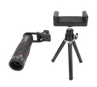 ASHATA Phone Camera Lens Kit, Cellphone Camera Lens Kit with Universal 28X Telephoto, 0.6X Wide Angle, Macro 20X, Fisheye 198°, High Definition Imaging, Fit for Most Smartphones