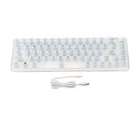 ASHATA Portable 60% Mechanical Gaming Keyboard, Cool RGB Backlight Compact 68 Keys Wired Office Keyboard with Blue Switch for PC Laptop for Android Game