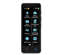 ASHATA Portable AI Language Translator with HD Noise Reduction Touchscreen for Effortless Understanding in 134 Languages (Black)