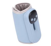 ASHATA Portable Bottle Warmer for Breastmilk, 11 Temperature Settings 8000mAh Rechargeable Milk Warmer with LED Display Night Light Fast Heating Universal Fit for All Bottles (Blue)