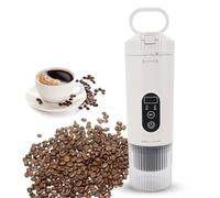 ASHATA Portable Electric Espresso Machine, 100W 21Bar Travel Coffee Maker Self Heating, Capsule Coffee Machine for Outdoor Car Travel Camping (White)