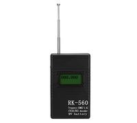 ASHATA Portable Frequency Counter, Accurate RK560 50MHz-2.4GHz Frequency Counter Meter Portable Handheld Radio Frequency Testing, for Two Way Radio Walkie Talkie Decoder, CTCSS/DCS SMA-Female