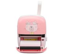 ASHATA Portable Mini Pocket Printer Fast Connection for IOS &, Multiple Functions for Labels, Lists, Messages, Compact & Stylish Design (Pink)