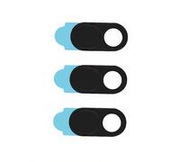 ASHATA Privacy Protection Sticker Web Covered Cover Cover 3 PC PC Coating Metal Lens (Black)