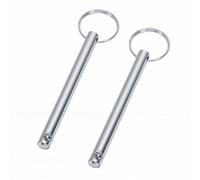 ASHATA Replacement Weight Stack Pins for Exercise Machine, Premium Stainless Steel Gym Pin for Strength Training, 0.31in Size, 2 Pieces