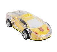ASHATA Retro Car Bluetooth Speaker, Car Replica Speaker with LED Lights, Bluetooth USB & SD Card Input, USB Rechargeable, for Office Home Garage, Yellow