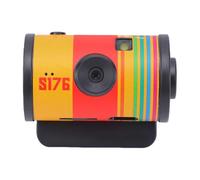 ASHATA Retro Keychain Digital Camera 1080P 1.47" Screen for Teens Students Travel (Orange Red)