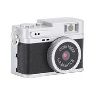 ASHATA Retro Keychain Digital Camera, Point and Shoot Digital Camera Built in 32GB Card, 1080P 30FPS FHD Video, 2MP Photos, 4 Filters, LED Flash, for Travel Recording (Black)