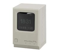 ASHATA Retro PC Style Computer Speaker, Bluetooth Vintage Speaker with Digital Clock, USB Charging, Portable, for Bedroom Gaming Office