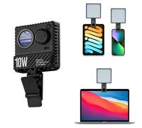 ASHATA RGB Video Lights, LED Camera Light 10W RGB Fill Photography Video Lighting Kit, 84 LED 1800K 9000K Dimmable with LCD Screen and Type C Charging
