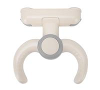 ASHATA Secure Wall Mounted Infant Shower Bath Stand, Adjustable Baby Standing Bath Stand for Comfortable Time (Gray White)