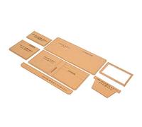 ASHATA Short Wallet Acrylic Stencil Template for DIY Leather Craft, 1:1 Ratio Mould for Handmade Wallet Making, Transparent Acrylic Cutting Guide with High Precision Weather Resistance