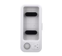 ASHATA Shower Phone Holder with Bluetooth Speaker Clear Sound for Bathroom Music ABS 11x24.5cm (White)