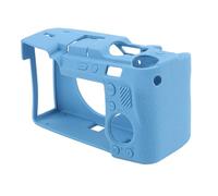 ASHATA Silicone Camera Cover, Shock Absorption of Comfortable Grip Decorative Effect Camera Protective Cover for A7CII A7CR Model (Blue)