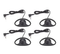 ASHATA Single Ear Headset, Lightweight Mono Headphone with L Shaped 3.5mm Plug and Foldable, for Laptop Phone Tablet VoIP Calls and Online Classes (4pcs)
