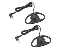 ASHATA Single Ear Headset, Lightweight Mono Headphone with L Shaped 3.5mm Plug and Foldable, for Laptop Phone Tablet VoIP Calls and Online Classes (2pcs)