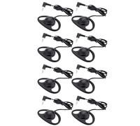 ASHATA Single Ear Headset, Lightweight Mono Headphone with L Shaped 3.5mm Plug and Foldable, for Laptop Phone Tablet VoIP Calls and Online Classes (8pcs)