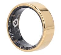 ASHATA Smart Ring for Women and Men, Sport Sleep Fitness Rings, Smart Ring Multi Function Monitoring Remote Care IPX8 Lightweight Rings with Charging Case (Gold)