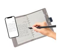 ASHATA Smart Writing Set, Smart Sync Pen for Note Taking with Fingerprint Unlocked Notebook, AI Voice Transcription, Handwriting Recognition, for Meeting Recording Storing