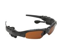 ASHATA Sport Wireless Bluetooth Audio Sunglasses, Open Ear Smart Driving Polarized Sunglasses, Eyesight Protection Handfree Calling Foldable Glasses for Fishing Running Driving(Tea Coloured Lenses)