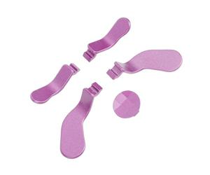 ASHATA Stainless Steel Enhanced Gaming Controller Paddles for Series 2, Ideal Replacement for Gamers, 4 Paddles and 1 Direction Pad (Light Purple)