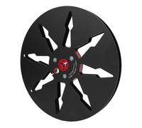 ASHATA Sturdy 7 Inch Empty Tape Reel with 8 Holes Wind Drag for Tape Recorder 1/4in 7in Diameter, Easy to Use for Sound Quality Enthusiasts Aluminum Alloy (Black)