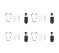 ASHATA Stylus Pen Nibs Replacement for Samsung Galaxy Tab S7 FE T733, 4 Sets Touch Stylus Tips Set with Tool, Stylus Pen Nibs for Tablet Smartphone, for Writing Drawing(White and Grey)