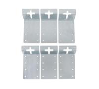 ASHATA T Post Bracket, T Post Mounting Bracket T Post Fence Bracket, 3 Inch Heavy Duty Vertical Mounting Bracket for Signs Fences Gardening Equipment, with Zinc Plating Finish