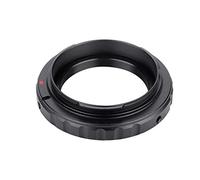 ASHATA T/T2 Mount Adapter Aluminum T Ring Adapter for Canon EOS EF DSLR 650D 60D 550D Camera, etc.- Black