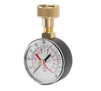 ASHATA Transparent Sensitive Water Pressure Tester 0-200 Psi for Swimming Pools Patio Accessories Iron Aluminum Alloy