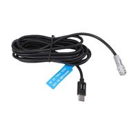 ASHATA Trigger Coiled Power Cable, Type C Power Cable for BMPCC 4K 6K Camera with 200cm PD Compatible Power Indicator Light 2 Pin Female Connector & Power Indicator