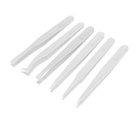 ASHATA Tweezers Set,6pcs Anti-static Carbon Fiber Tweezers Repair Tool for Electronics Jewelry-making,Antistatic ESD Tweezers Set Repair Tool for Electronics Jewelery Making Industry